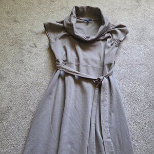 Gap cowl neck taupe  maternity dress size small